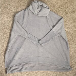 Pink Lily Light Gray Cowl Neck Sweater